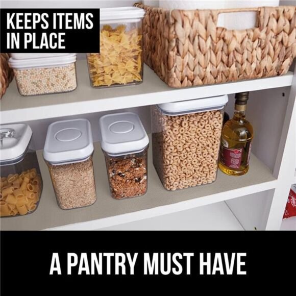 Gorilla Grip Slip Resistant Drawer and Shelf Liner, Non Adhesive 17.5 in x 10 FT - Picture 2 of 3